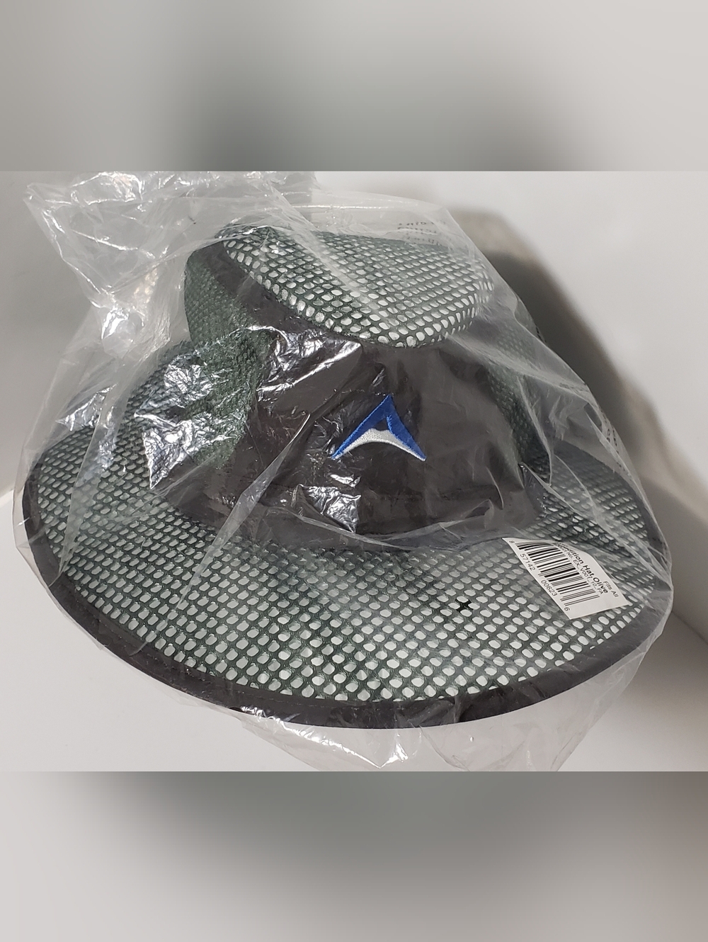 Alchemi Labs Olive Green UV Protection Expedition Hat with Co. Name & Blue Logo